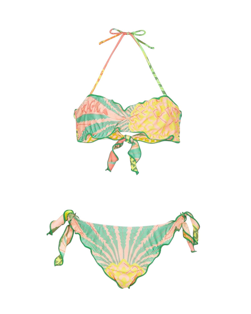 Bikini fascia F**k cin slip regolabile in fantasia