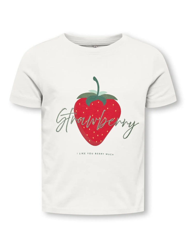 T-shirt Big Strawberry White